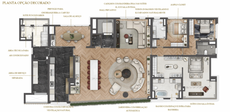 PLANTA OPÇÃO DECORAÇÃO