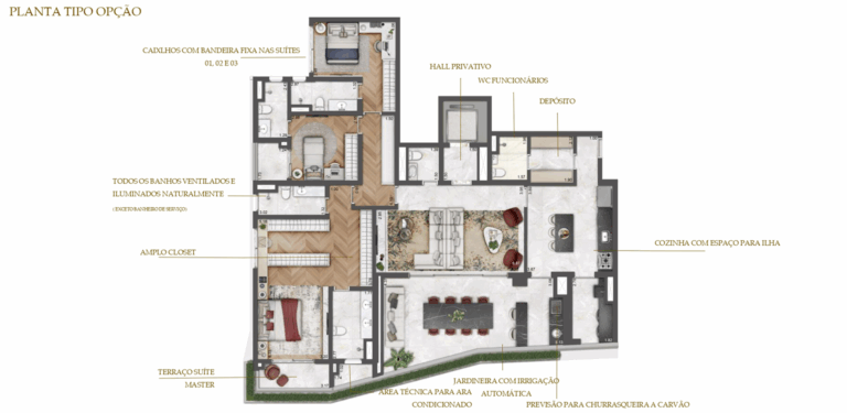 PLANTA TIPO OPÇÃO